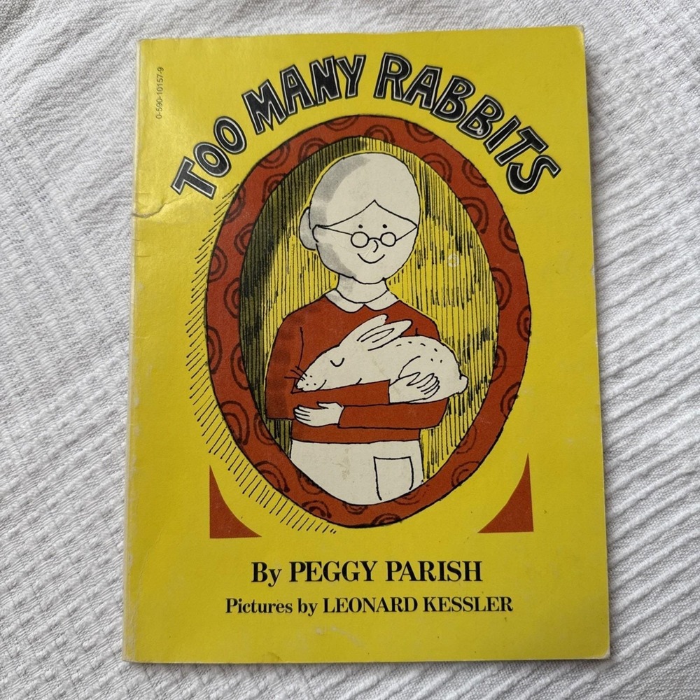 Vintage Children's Book Scholastic - Too Many Rabbits by Peggy Parish‎ 1974  PB